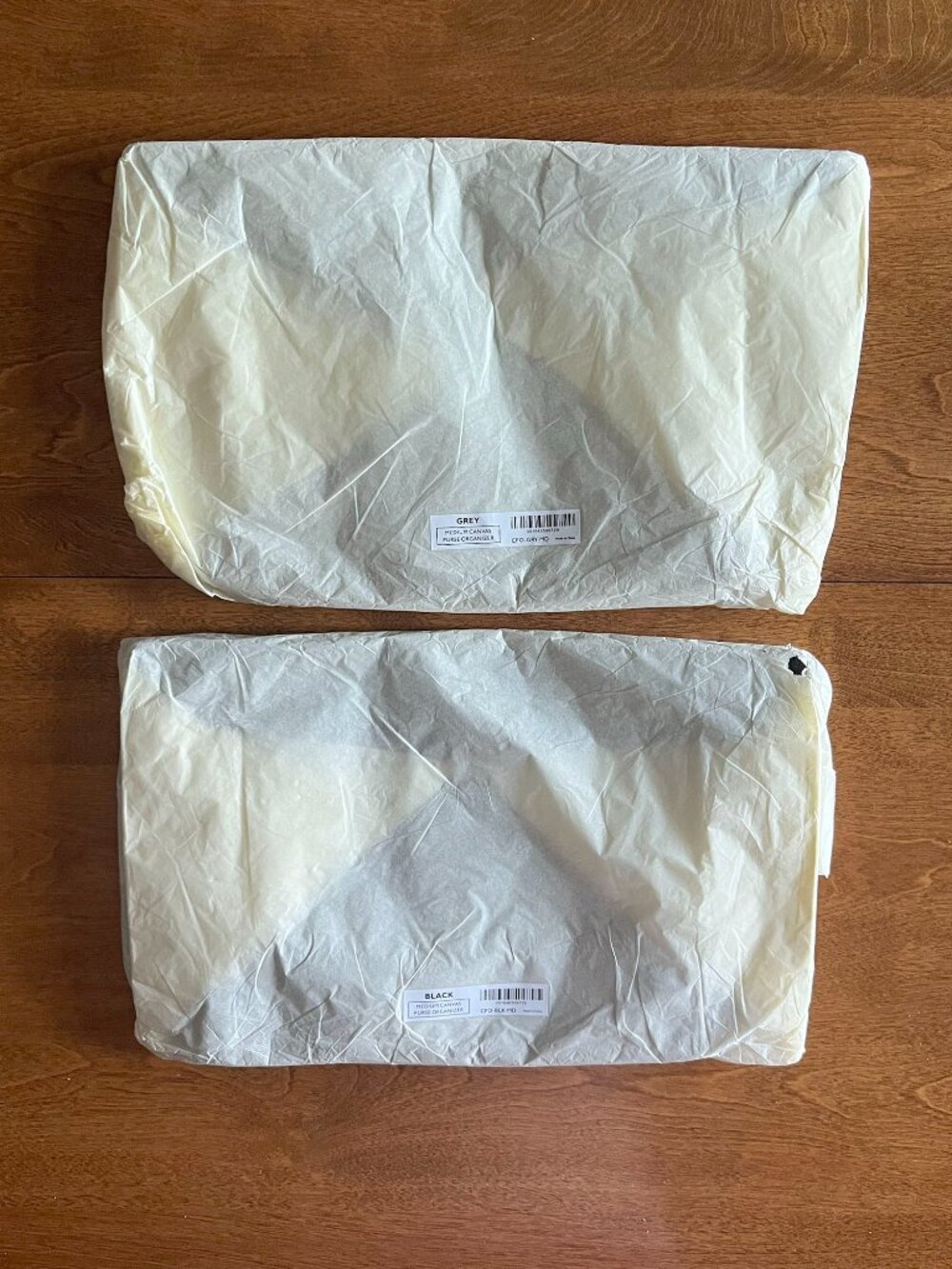 Portland Leather black and gray canvas organizers NWT - Picture 4 of 6